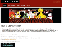 Tablet Screenshot of ittybittybar.com